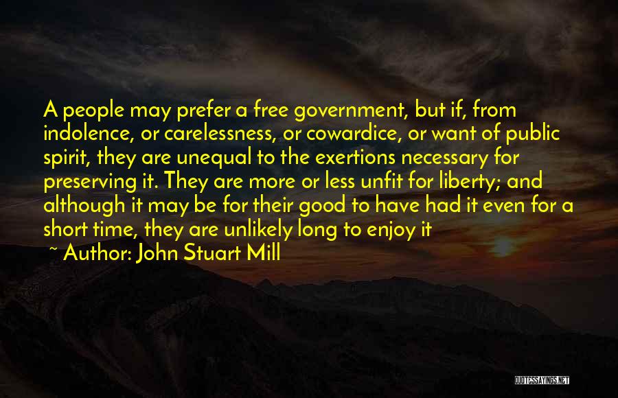 Good But Short Quotes By John Stuart Mill