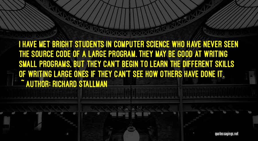 Good But Small Quotes By Richard Stallman