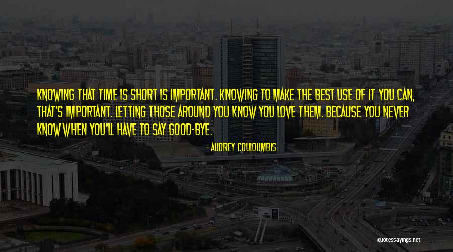 Good Bye Love Quotes By Audrey Couloumbis Good Bye Love Quotes By Audrey Couloumbis