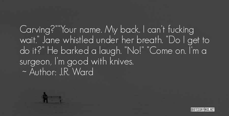 Good Carving Quotes By J.R. Ward