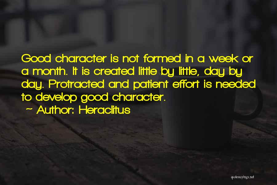 Good Character Quotes By Heraclitus