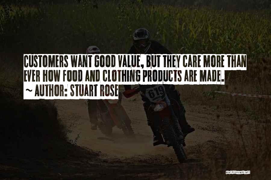 Good Clothing Quotes By Stuart Rose