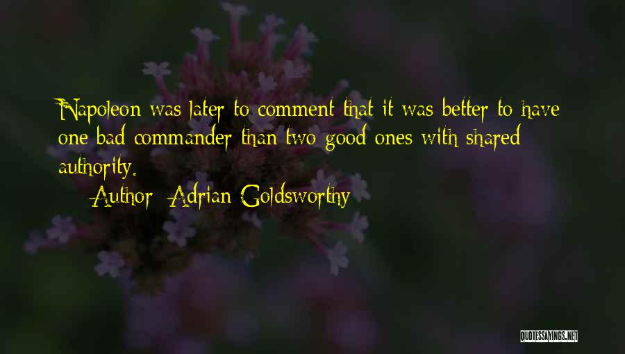 Good Comment Quotes By Adrian Goldsworthy