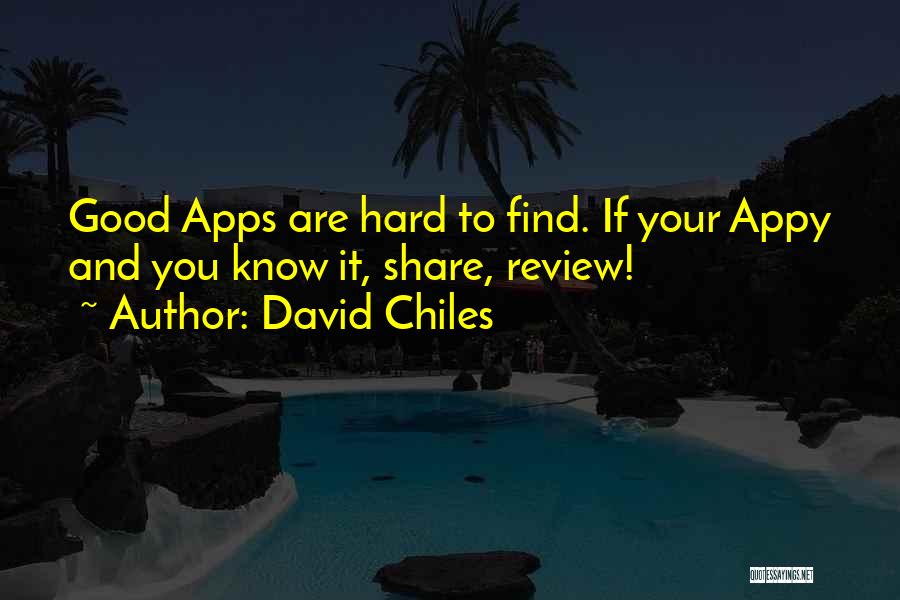 Good Comment Quotes By David Chiles