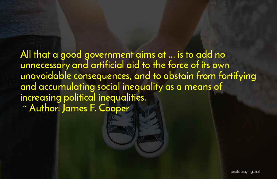 Good Consequences Quotes By James F. Cooper