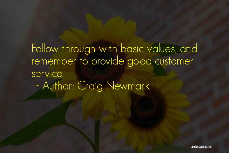 Good Customer Service Quotes By Craig Newmark