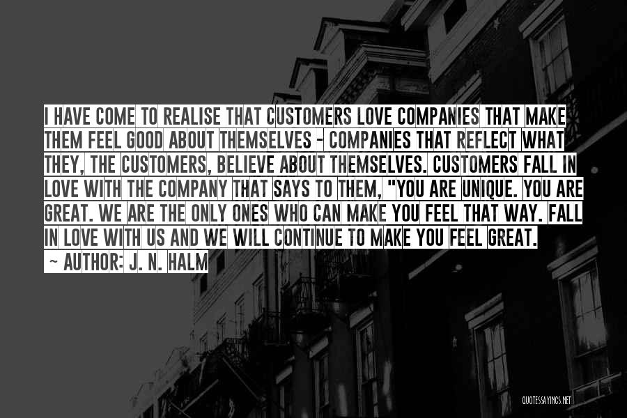 Good Customer Service Quotes By J. N. HALM