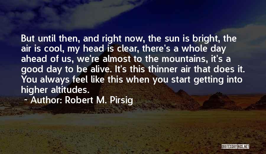 Good Day Ahead Quotes By Robert M. Pirsig
