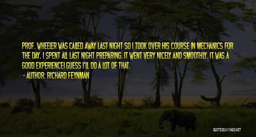 Good Day And Night Quotes By Richard Feynman