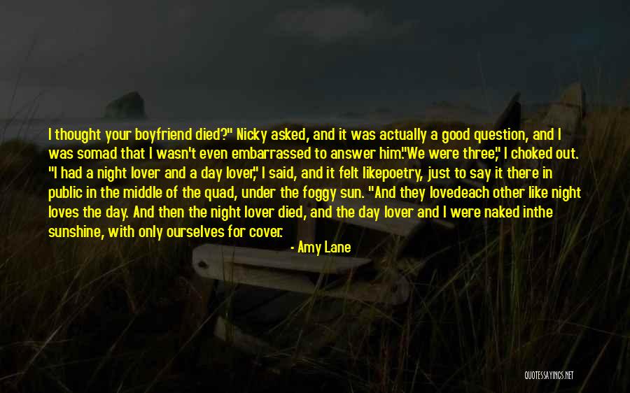 Good Day Boyfriend Quotes By Amy Lane