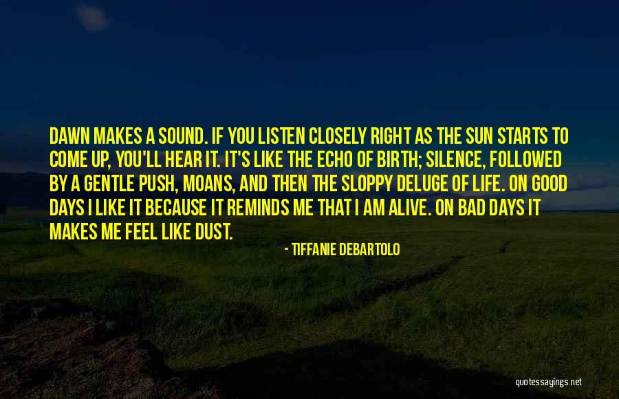 Good Days To Come Quotes By Tiffanie DeBartolo Good Days To Come Quotes By Tiffanie DeBartolo