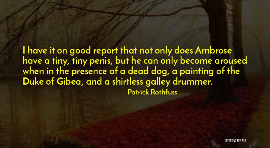 Good Dead Dog Quotes By Patrick Rothfuss