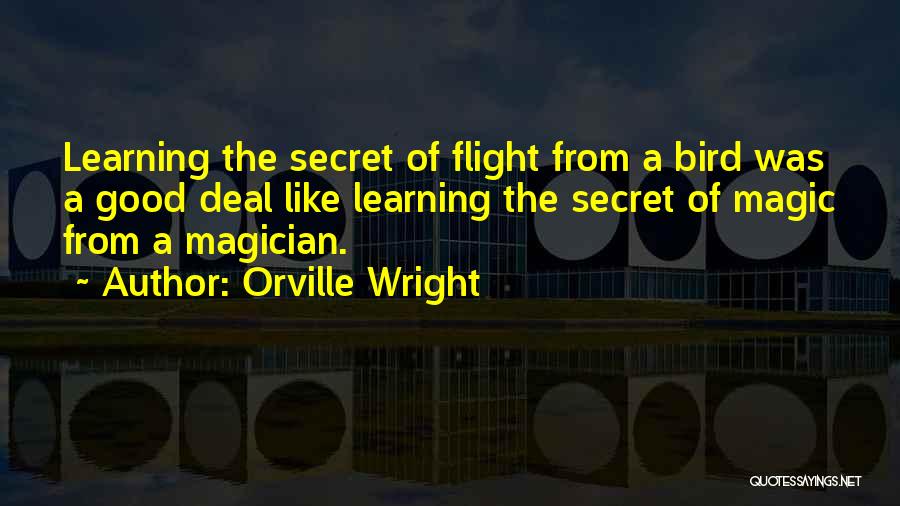 Good Deal Quotes By Orville Wright