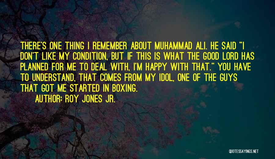 Good Deal Quotes By Roy Jones Jr.