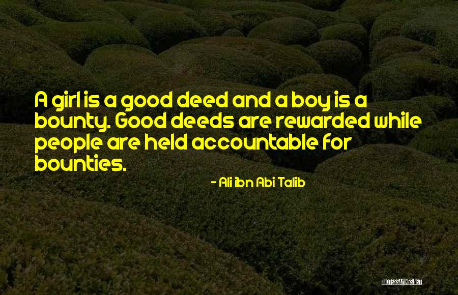 Good Deed Quotes By Ali Ibn Abi Talib