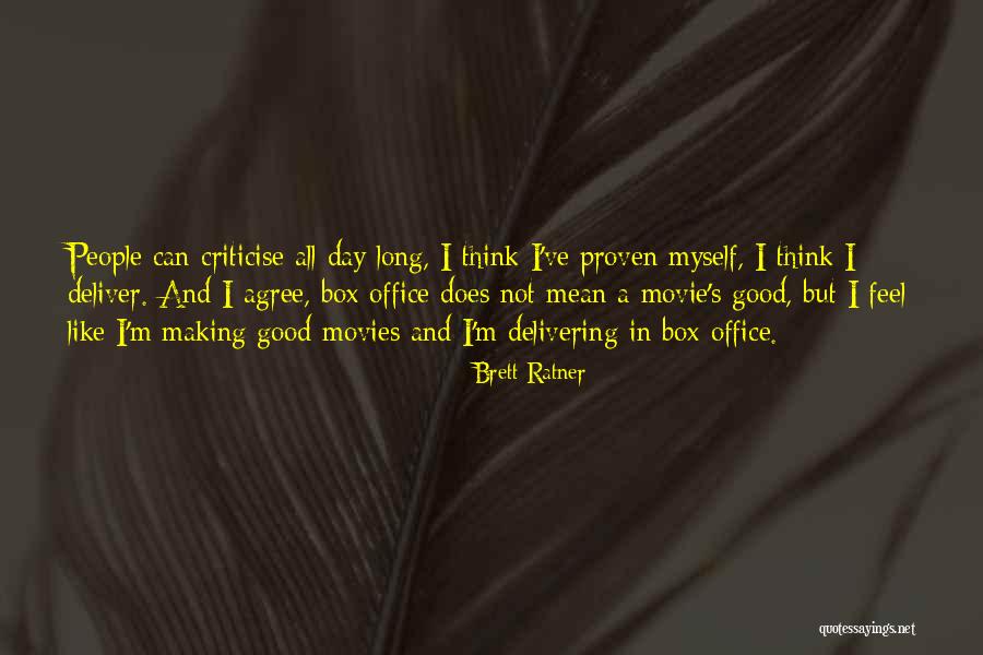 Good Deliver Quotes By Brett Ratner Good Deliver Quotes By Brett Ratner