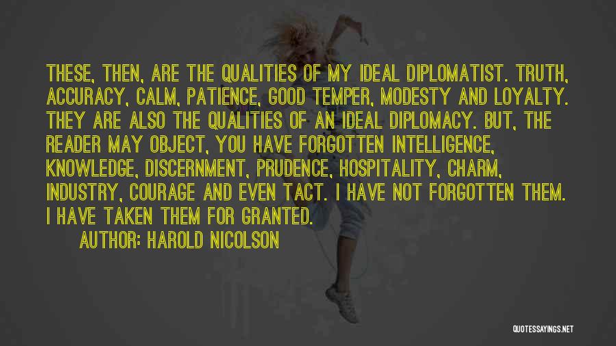 Good Diplomat Quotes By Harold Nicolson