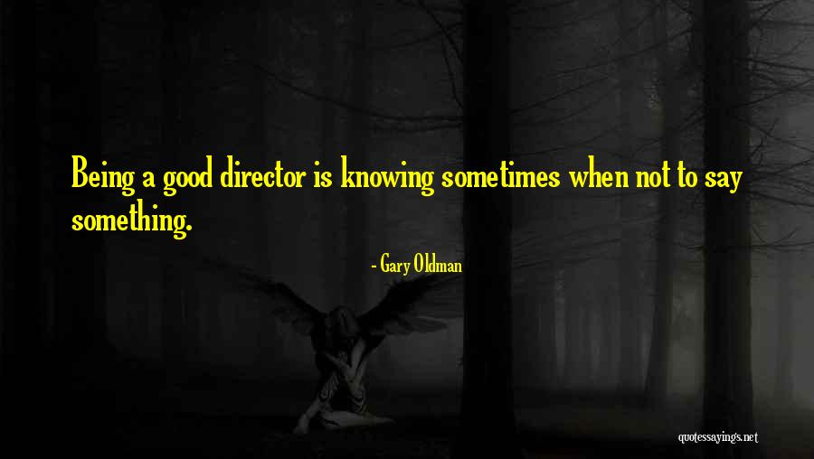 Good Directors Quotes By Gary Oldman