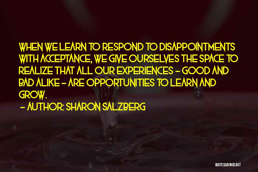 Good Disappointments Quotes By Sharon Salzberg