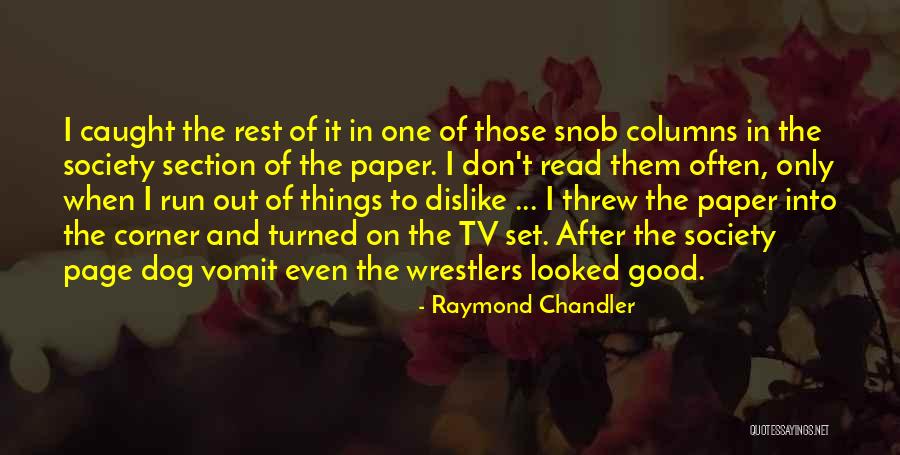 Good Dog Quotes By Raymond Chandler Good Dog Quotes By Raymond Chandler