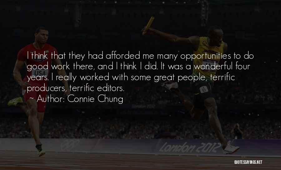 Good Editors Quotes By Connie Chung