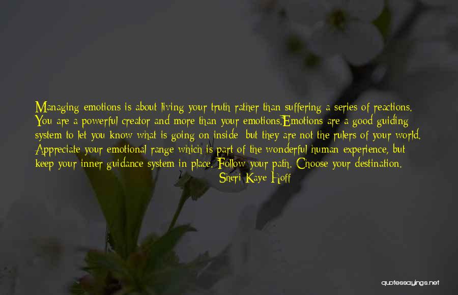Good Emotional Life Quotes By Sheri Kaye Hoff Good Emotional Life Quotes By Sheri Kaye Hoff