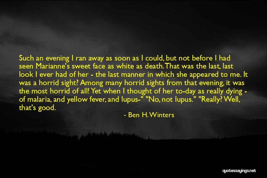 Good Evening Quotes By Ben H. Winters