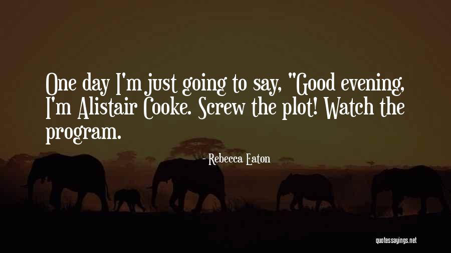 Good Evening Quotes By Rebecca Eaton