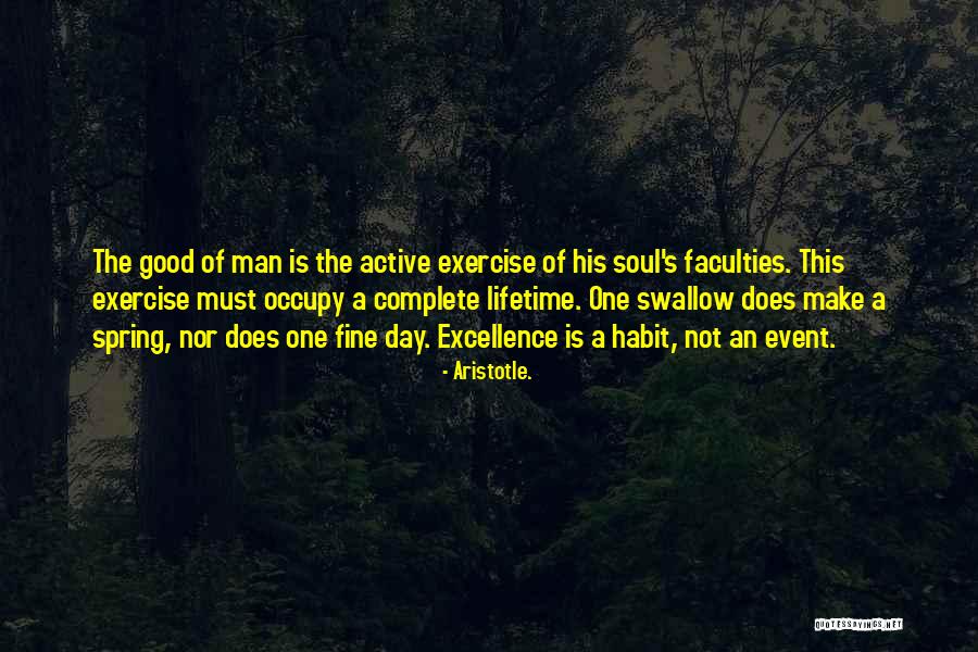 Good Exercise Quotes By Aristotle.