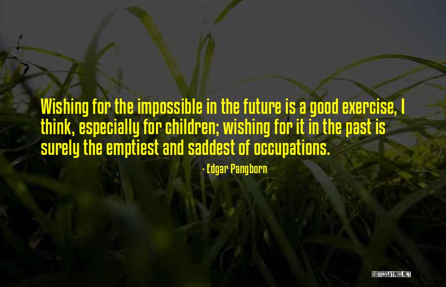 Good Exercise Quotes By Edgar Pangborn