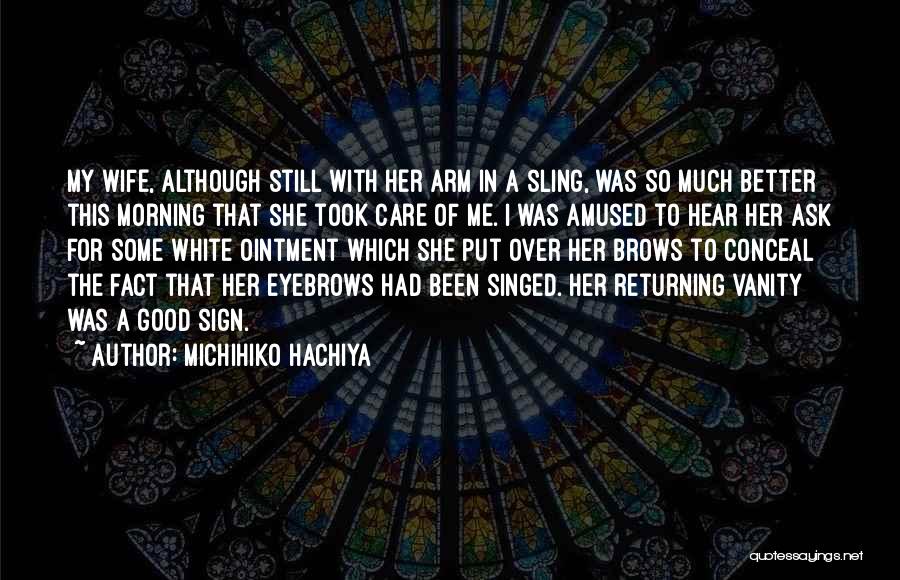 Good Eyebrows Quotes By Michihiko Hachiya