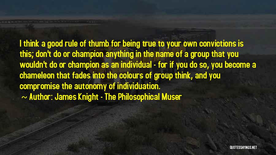 Good Fades Quotes By James Knight - The Philosophical Muser