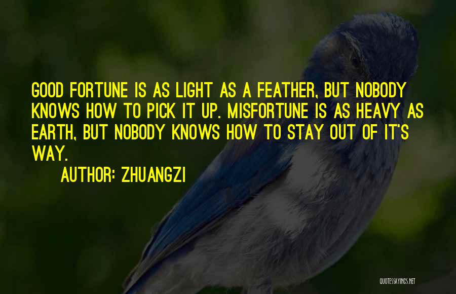 Good Feather Quotes By Zhuangzi