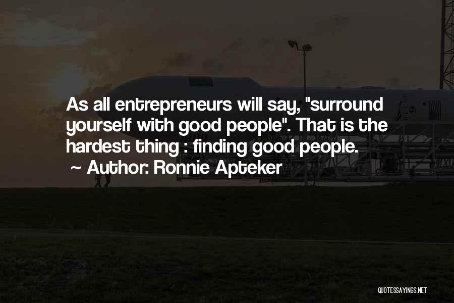 Good Finding Yourself Quotes By Ronnie Apteker