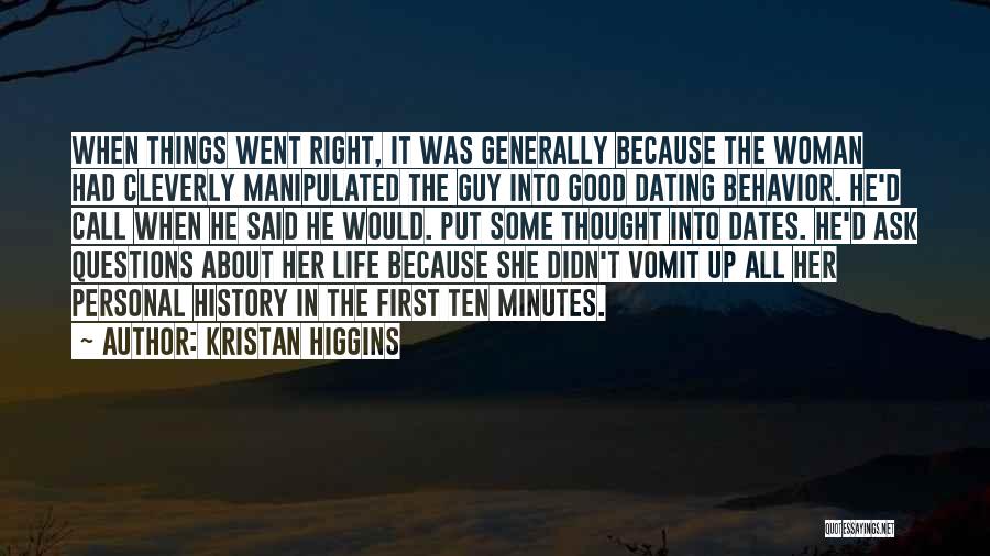 Good First Dates Quotes By Kristan Higgins