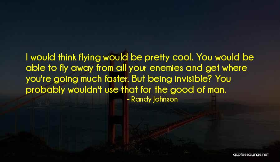 Good Flying Quotes By Randy Johnson Good Flying Quotes By Randy Johnson