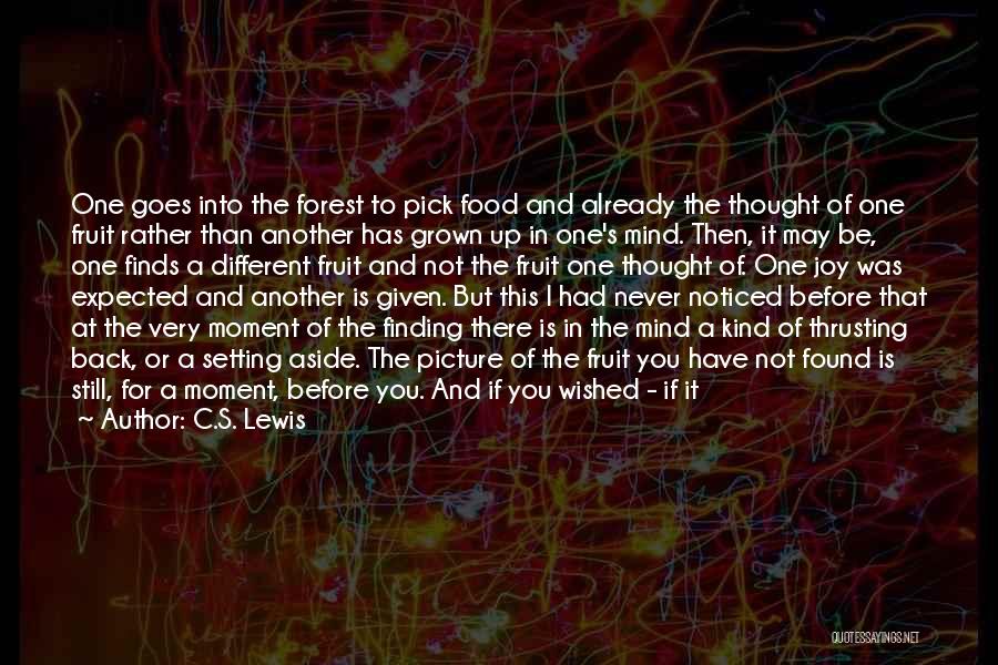 Good Food For Thought Quotes By C.S. Lewis