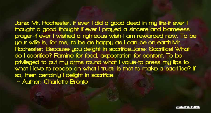 Good Food For Thought Quotes By Charlotte Bronte