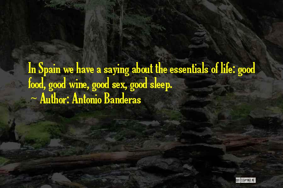 Good Food Good Wine Quotes By Antonio Banderas