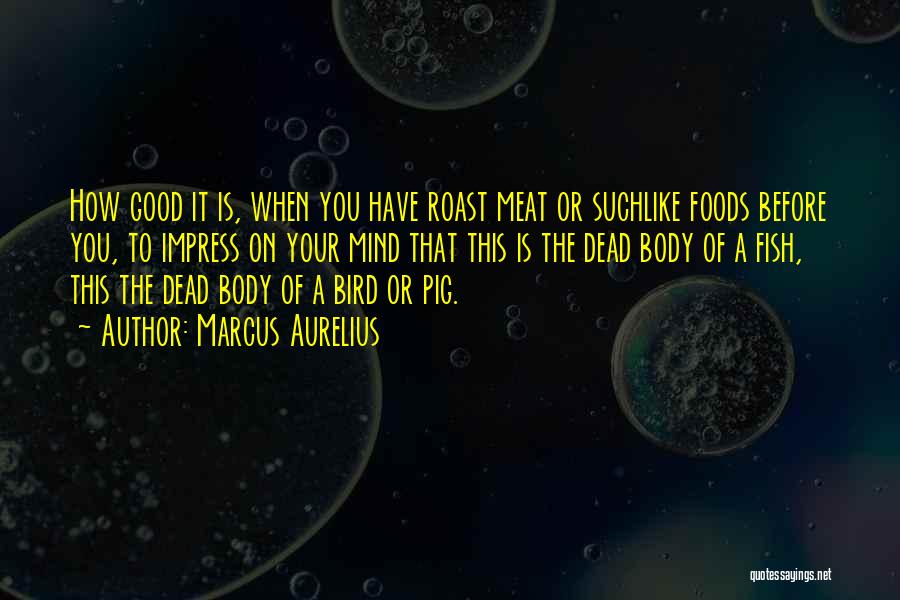 Good Foods Quotes By Marcus Aurelius