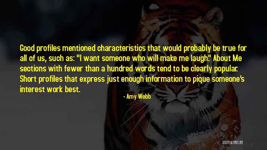 Good For A Laugh Quotes By Amy Webb Good For A Laugh Quotes By Amy Webb