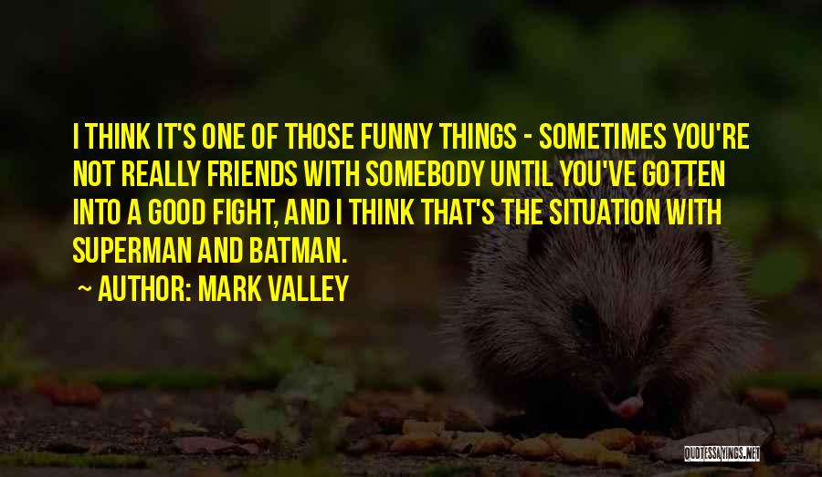 Good Friends Funny Quotes By Mark Valley