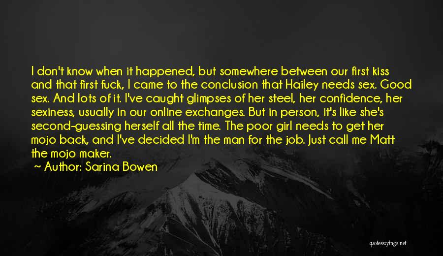 Good Get Back Quotes By Sarina Bowen