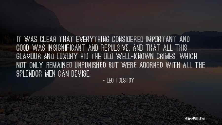 Good Glamour Quotes By Leo Tolstoy