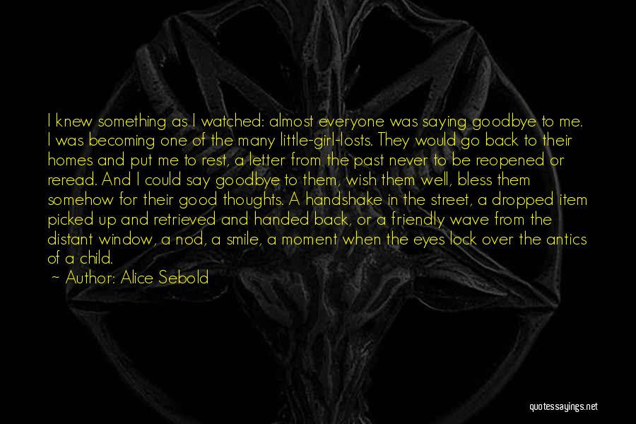 Good Goodbye Quotes By Alice Sebold