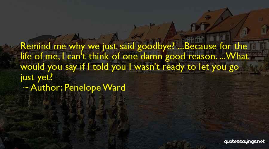 Good Goodbye Quotes By Penelope Ward