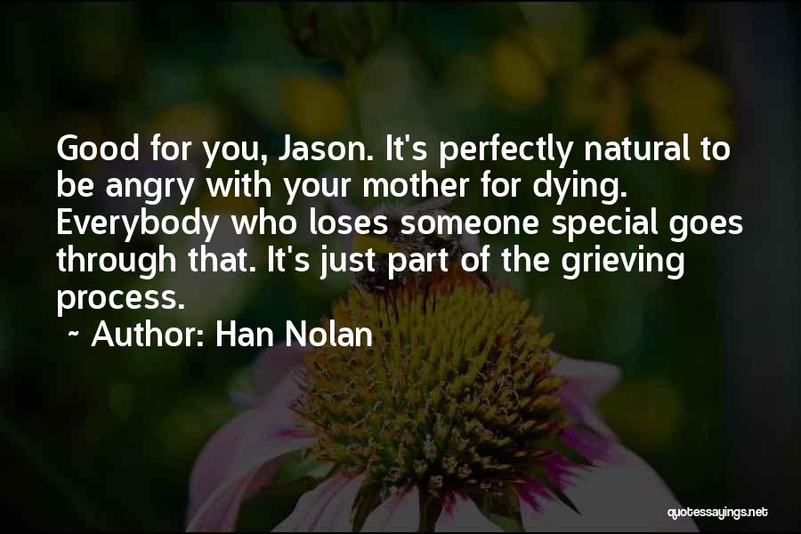 Good Grieving Quotes By Han Nolan