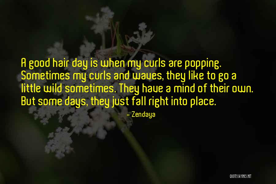 Good Hair Day Quotes By Zendaya