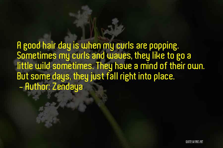 Good Hair Days Quotes By Zendaya