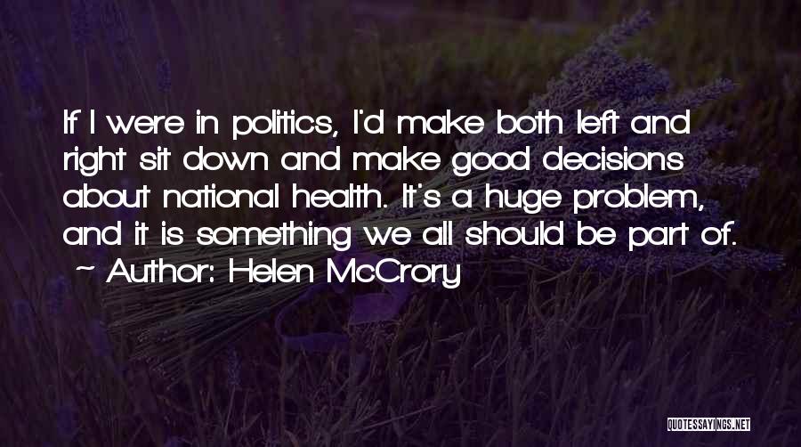 Good Health Quotes By Helen McCrory